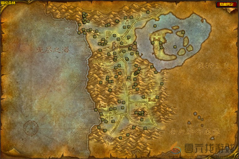 魔兽世界wlk银矿分布最多矿点地图位置介绍(图6) 魔兽世界wlk银矿分布最多矿点地图位置介绍(图6)